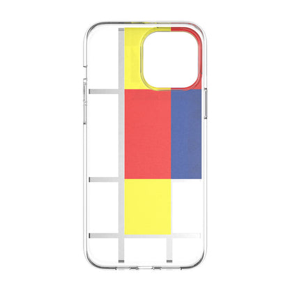 Apple iPhone 13 Pro Max Kılıf Çift IMD Baskılı Lisanslı Switcheasy Artist Mondrian Kapak Sarı