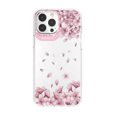 Apple iPhone 13 Pro Max Kılıf Çift IMD Baskılı Lisanslı Switcheasy Artist Sakura Kapak Pembe