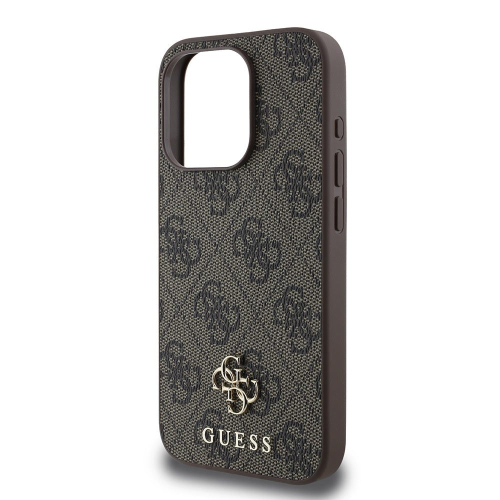 Apple iPhone 13 Pro Max Case Guess Original Licensed M-safe Charging Feature Small 4G Classic Cover Black