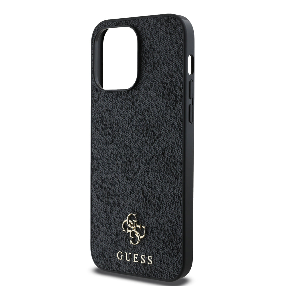 Apple iPhone 13 Pro Max Case Guess Original Licensed M-safe Charging Feature Small 4G Classic Cover Black