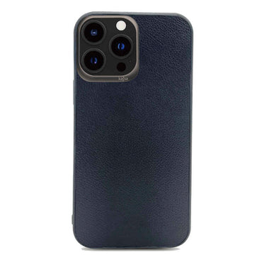 Apple iPhone 13 Pro Max Case Kajsa Luxe Collection Genuine Leather Cover Brown