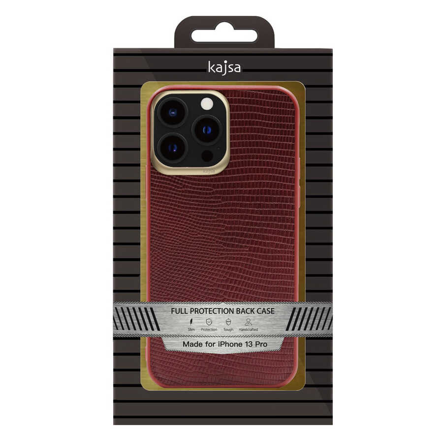 Apple iPhone 13 Pro Max Case Kajsa Preppie Collection Pu Leather Cover Brown