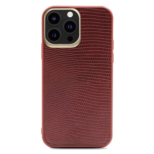 Apple iPhone 13 Pro Max Case Kajsa Preppie Collection Pu Leather Cover Red