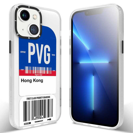 Apple iPhone 13 Case YoungKit Any Time Trip Series Cover CL026 Hong Kong 