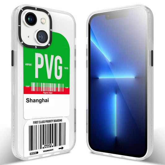 Apple iPhone 13 Case YoungKit Any Time Trip Series Cover CL028 Shanghai 