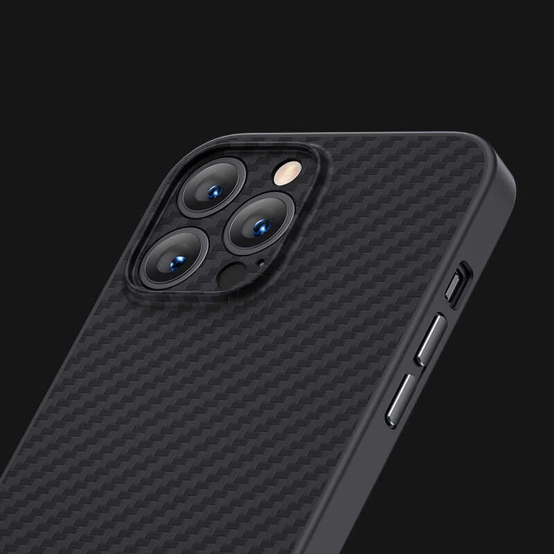 Apple iPhone 13 Pro Max Case Carbon Fiber Benks Hybrid Kevlar Cover Black 