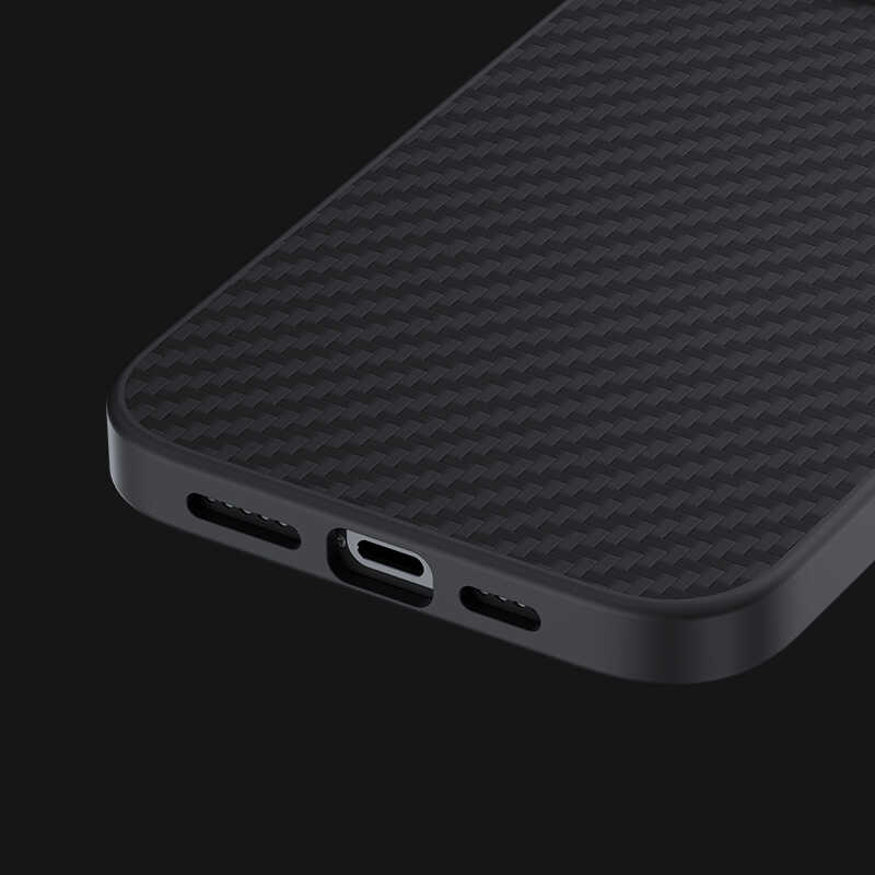 Apple iPhone 13 Pro Max Case Carbon Fiber Benks Hybrid Kevlar Cover Black 