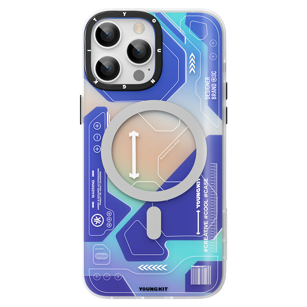 Apple iPhone 13 Pro Max Case M-safe Charging Feature YoungKit Metaverse Series Cover Orange 