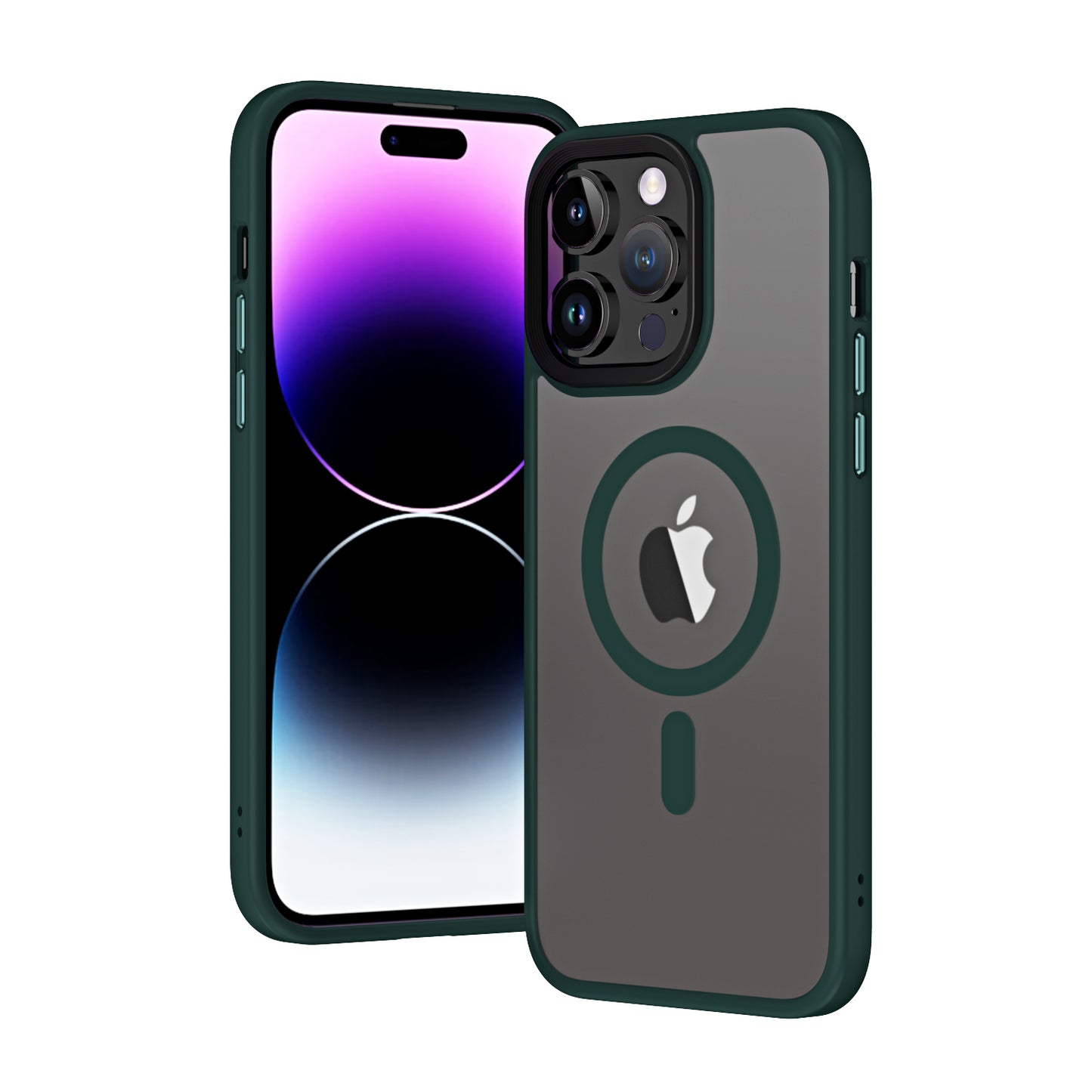 Apple iPhone 13 Pro Max Kılıf Wireless Şarj Özellikli Zore Hibrit M-safe Kapak