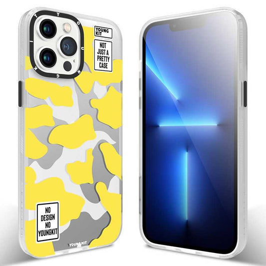 Apple iPhone 13 Pro Max Case YoungKit Camouflage Series Cover Yellow 