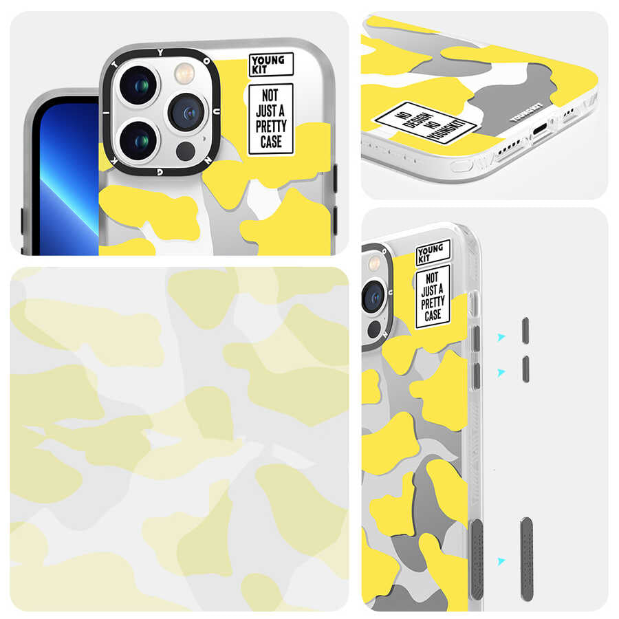 Apple iPhone 13 Pro Max Case YoungKit Camouflage Series Cover Green 