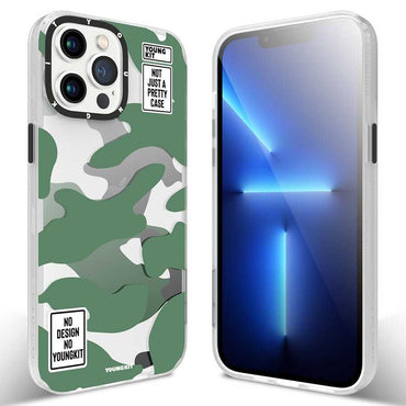 Apple iPhone 13 Pro Max Case YoungKit Camouflage Series Cover Yellow 