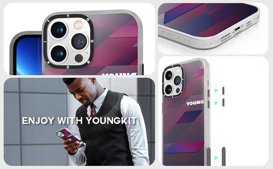 Apple iPhone 13 Pro Max Case YoungKit Classic Series Cover IP001 Space Ape 
