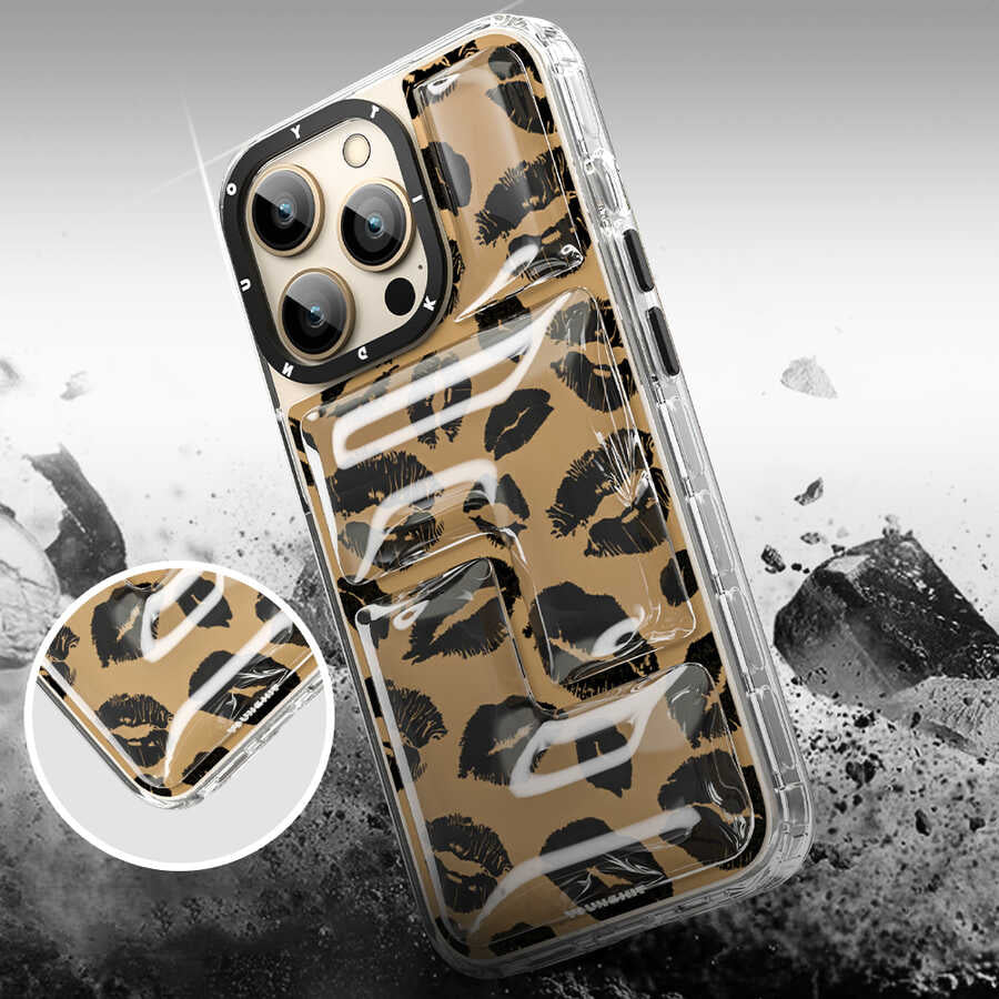 Apple iPhone 13 Pro Max Case YoungKit Leopard Article Series Cover Blue 