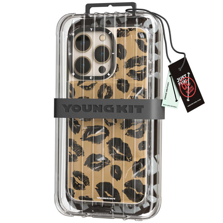 Apple iPhone 13 Pro Max Case YoungKit Leopard Article Series Cover Black 