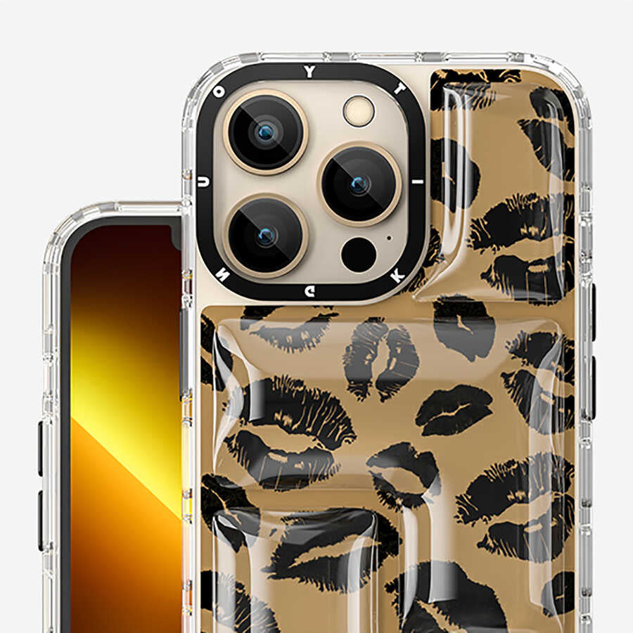 Apple iPhone 13 Pro Max Case YoungKit Leopard Article Series Cover Black 