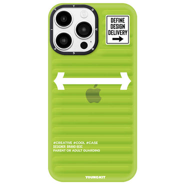 Apple iPhone 13 Pro Max Case YoungKit Luggage FireFly Series Cover Blue Light 
