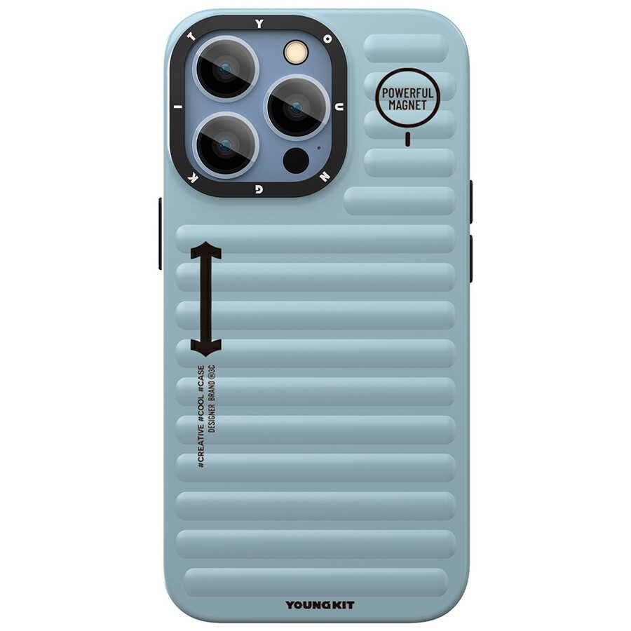 Apple iPhone 13 Pro Max Case YoungKit Plain Colored Series Cover Blue 