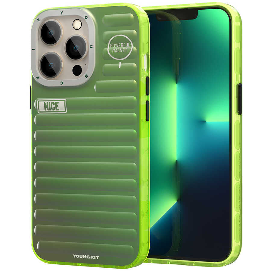 Apple iPhone 13 Pro Max Case YoungKit Plain Colored Series Cover Blue 
