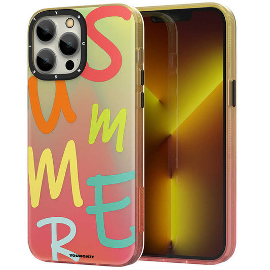 Apple iPhone 13 Pro Max Case YoungKit Summer Series Cover Orange 