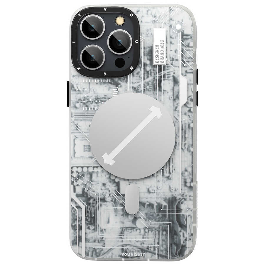 Apple iPhone 13 Pro Max Case YoungKit Technology Series Cover Blue 