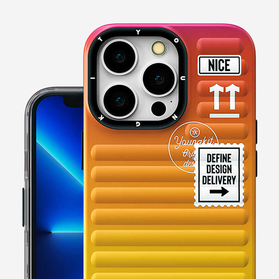 Apple iPhone 13 Pro Max Case YoungKit The Secret Color Series Cover Orange 