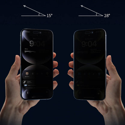 Apple iPhone 13 Pro Max Wiwu Wi-SQ009 Easy Install iPrivacy 360° Anti-Peep Oleofobik Temperli Cam Ekran Koruyucu + Kolay Uygulama Aparatlı Siyah