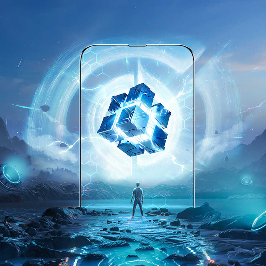 Apple iPhone 14 Benks Matte Screen Protector Fingerprint-Free Screen Film for Gamers Black 