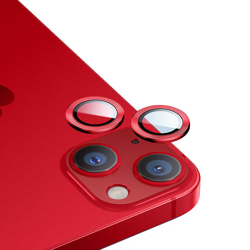 Apple iPhone 14 Benks New KR Camera Lens Protector Red 
