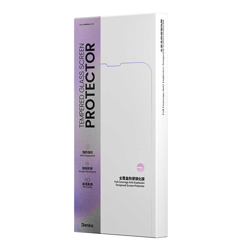 Apple iPhone 14 Benks V Pro Plus Transparent Screen Protector Black 