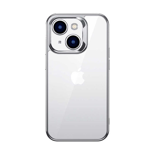 Apple iPhone 14 Case Benks Electroplating TPU Cover with Screen Protector Silver