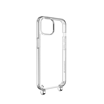 Apple iPhone 14 Kılıf Boyun Askılı Şok Önleyicili Şeffaf Lisanslı Switcheasy Play Kapak Pembe