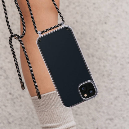 Apple iPhone 14 Kılıf Boyun Askılı Şok Önleyicili Şeffaf Lisanslı Switcheasy Play Kapak Siyah