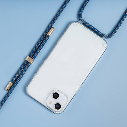 Apple iPhone 14 Kılıf Boyun Askılı Şok Önleyicili Şeffaf Lisanslı Switcheasy Play Kapak Siyah