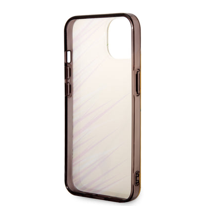 Apple iPhone 14 Kılıf Ferrari Orjinal Lisanslı Baskı Logolu Çimen Desenli Kapak Kırmızı