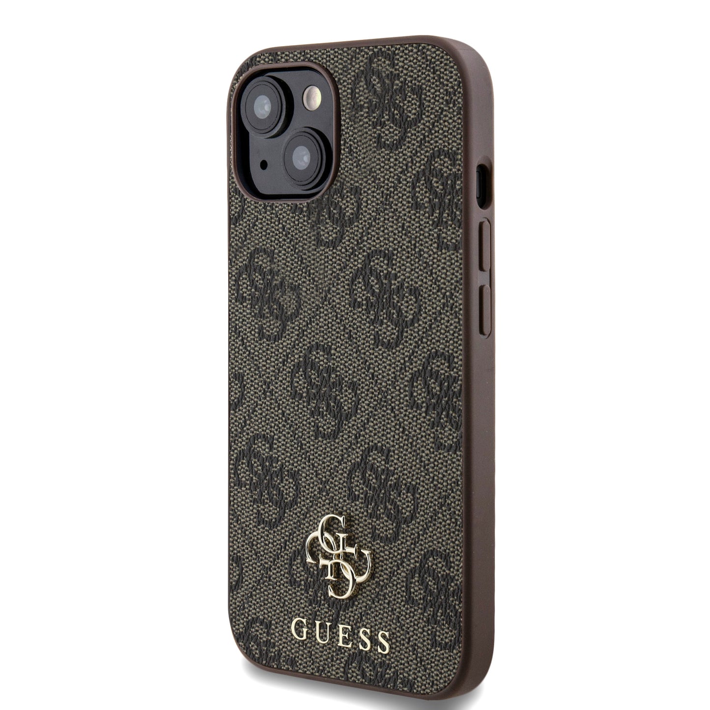 Apple iPhone 14 Case Guess Original Licensed M-safe Charging Feature Small 4G Classic Cover Pink