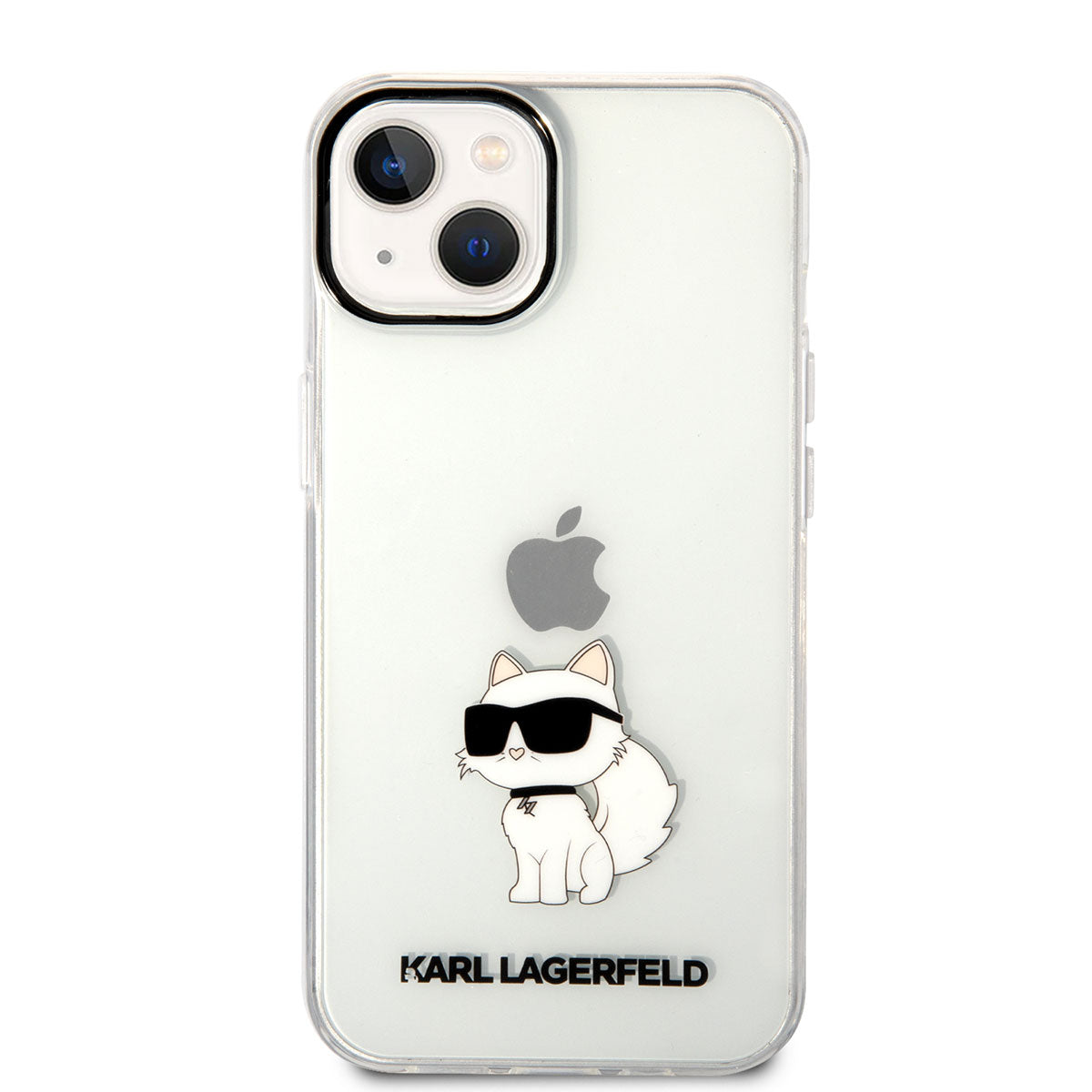 Apple iPhone 14 Case Karl Lagerfeld Transparent Choupette Design Cover Colorless 