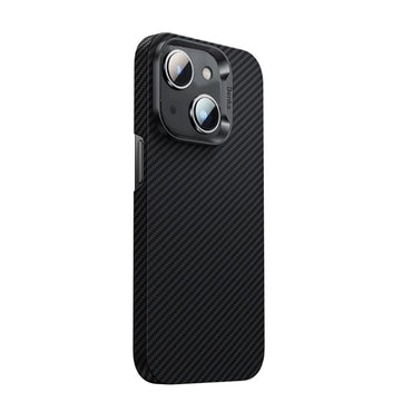 Apple iPhone 14 Case M-safe Carbon Fiber Benks 600D Essential Kevlar Cover Black 