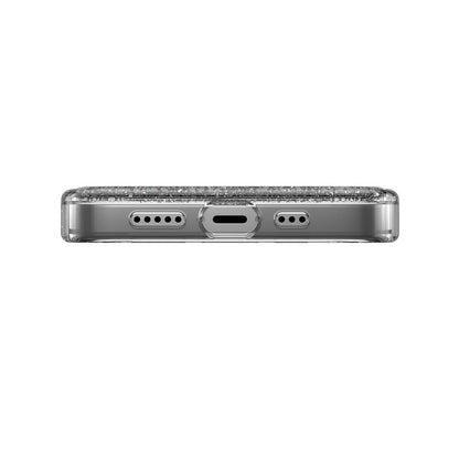 Apple iPhone 14 Kılıf M-safe Şarj Özellikli Parlayan Simli Şeffaf Lisanslı Switcheasy Starfield-M Kapak Renksiz