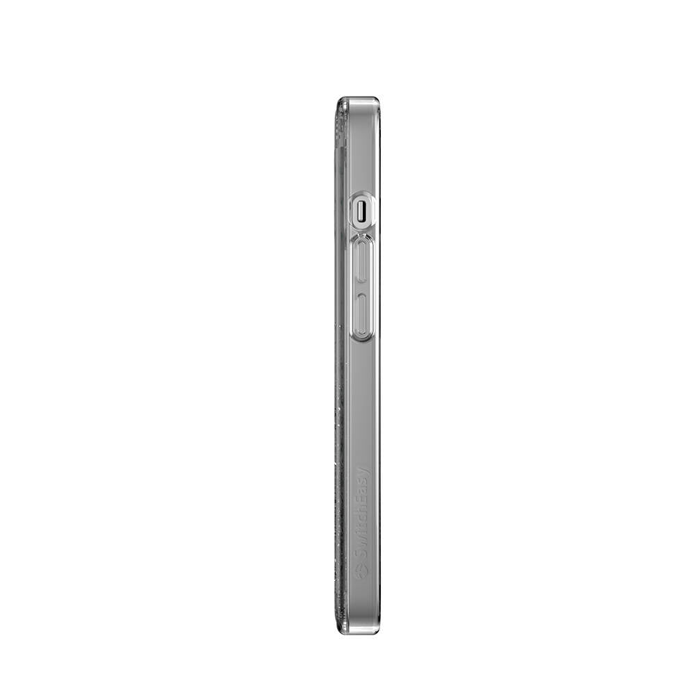 Apple iPhone 14 Kılıf M-safe Şarj Özellikli Parlayan Simli Şeffaf Lisanslı Switcheasy Starfield-M Kapak Renksiz
