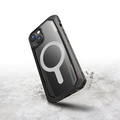 Apple iPhone 14 Kılıf M-safe Şarj Özellikli Raptic Secure Serisi Çift Kat TPU Kenarlı Şeffaf Arka Yüzeyli Kapak Yeşil