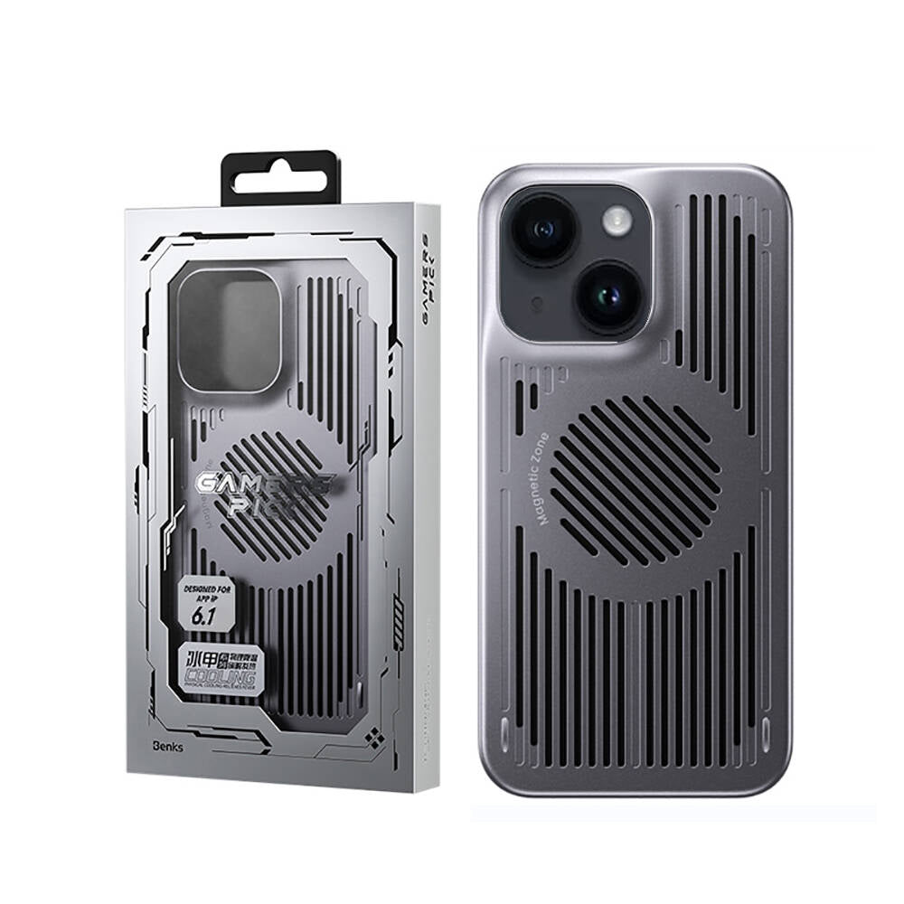 Apple iPhone 14 Case M-safe Charging Cooler Benks Biliz Cover Gray 