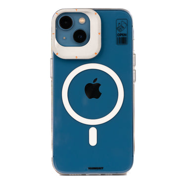 Apple iPhone 14 Case M-safe Charging Stand YoungKit Hermit Bracket Series Cover White 