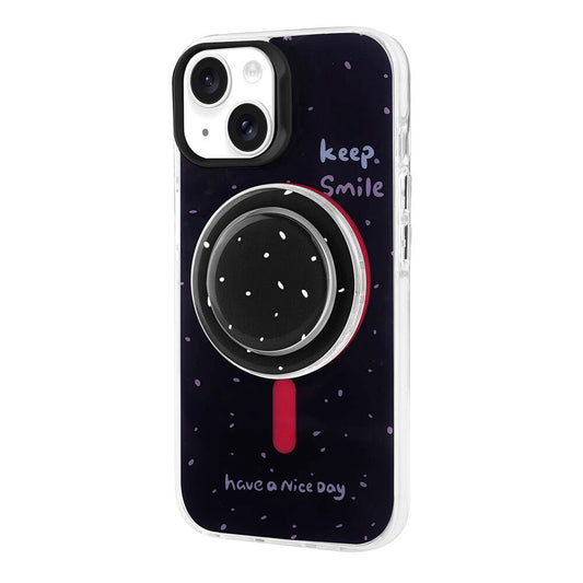 Apple iPhone 14 Kılıf M-safe Şarj Özellikli Tak-Çıkar Pop Soketli Zore Tiktok Kapak