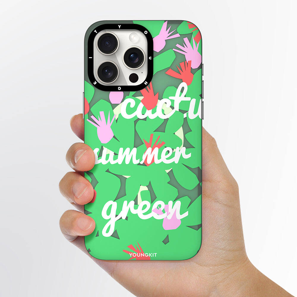 Apple iPhone 14 Case M-safe Charging Feature Summer Fruit Pattern Youngkit Fruity Flavor Series Cover Pink 