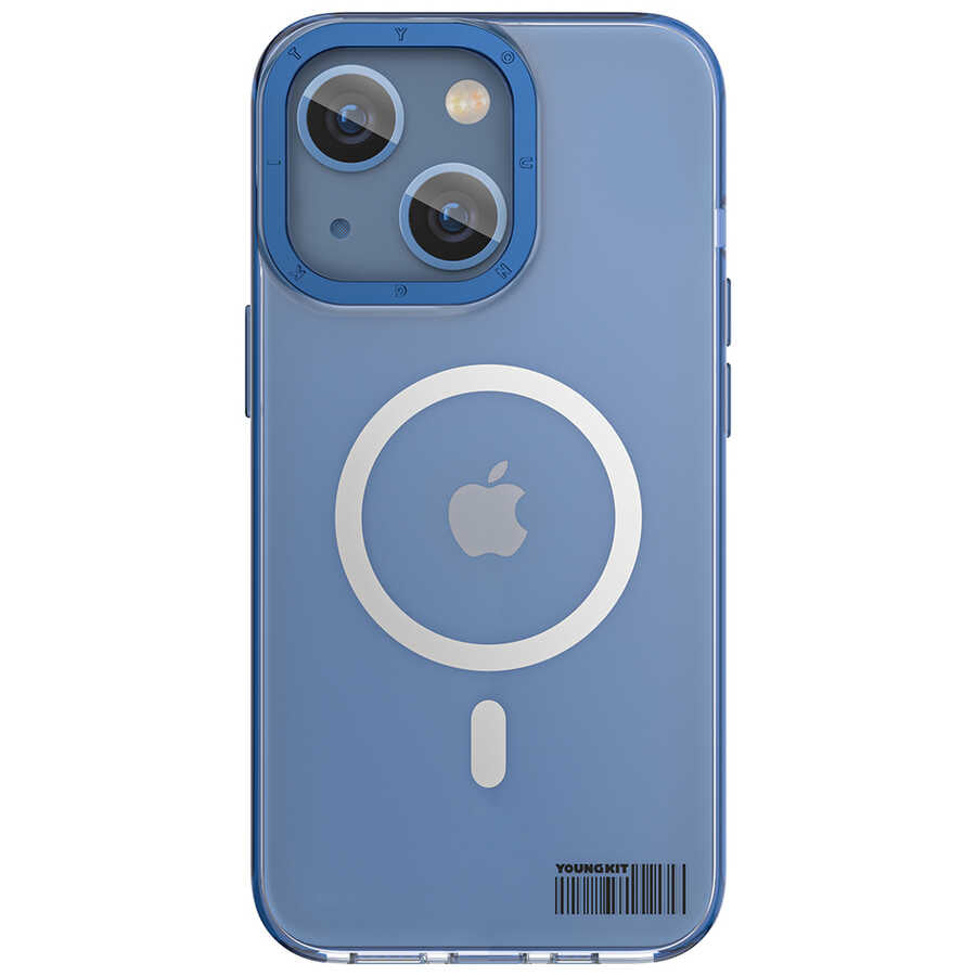 Apple iPhone 14 Case M-safe Charging Feature Youngkit Colored Glaze Series Cover Deep Purple 