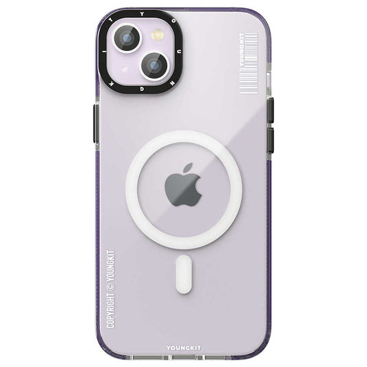 Apple iPhone 14 Case M-safe Charging Feature YoungKit Exquisite Series Cover Purple 
