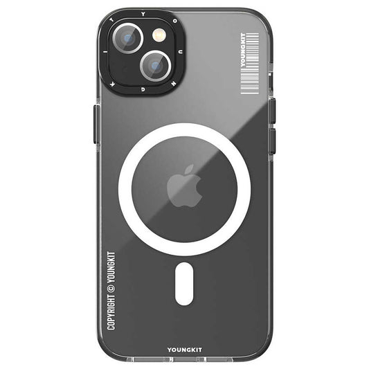 Apple iPhone 14 Case M-Safe Charging Feature YoungKit Exquisite Series Cover Black 