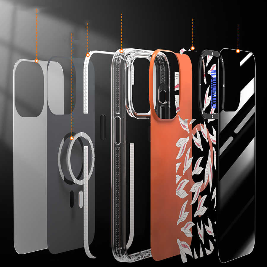 Apple iPhone 14 Case M-safe Charging Feature Youngkit Play Rabbit Series Cover Orange 