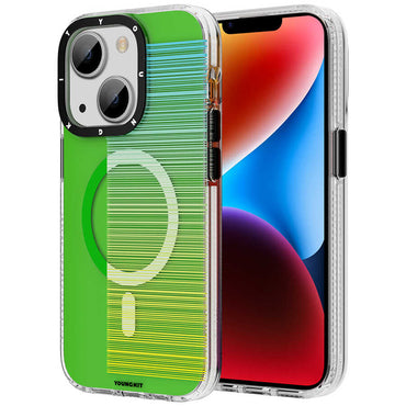 Apple iPhone 14 Case M-safe Charging Feature Youngkit Pure Series Cover Gray